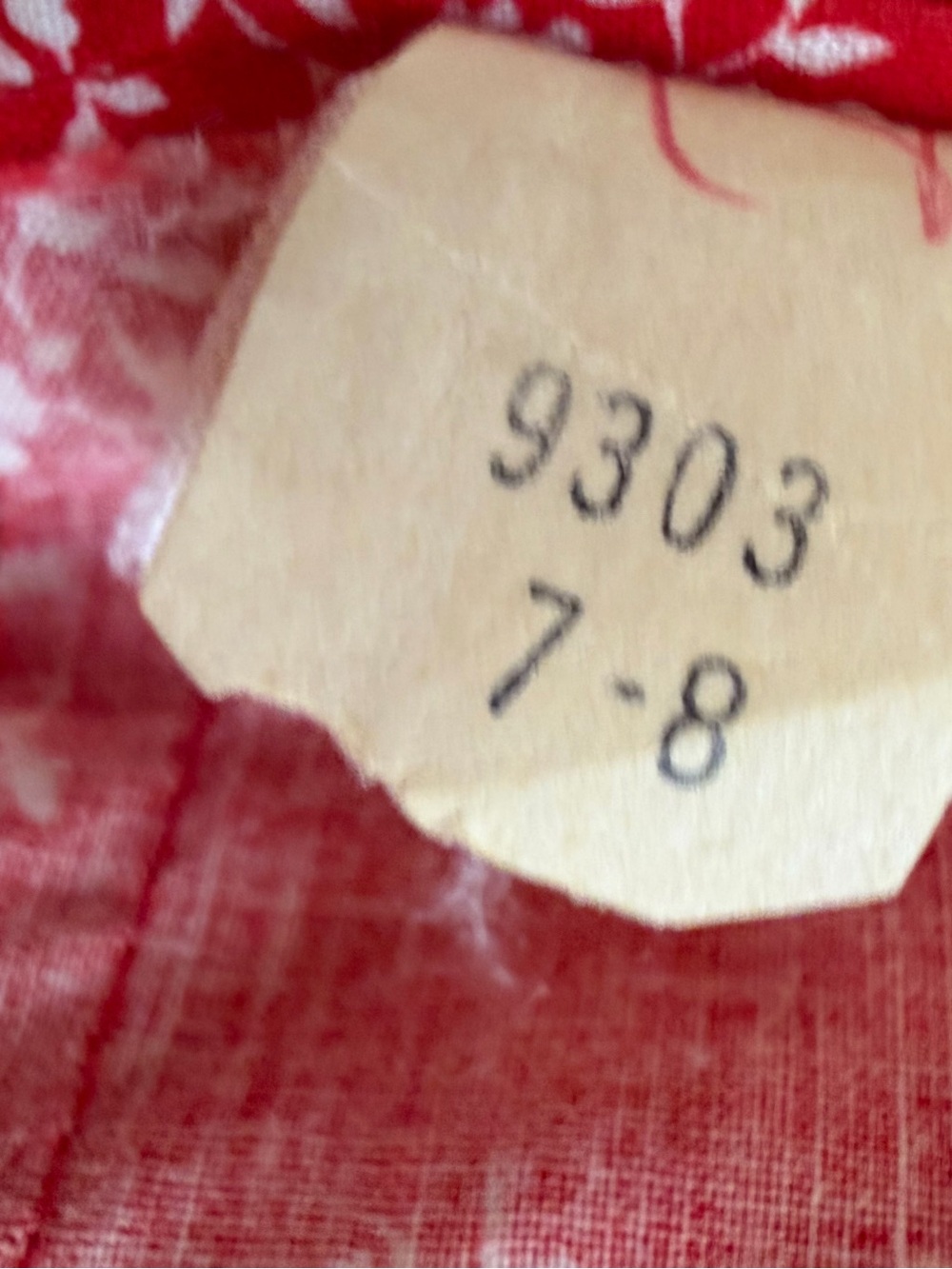 VTG 100% Cotton Union Tag Red/White Boho Cottagecore Midi Sundress S M sz 7-8 - Picture 8 of 10